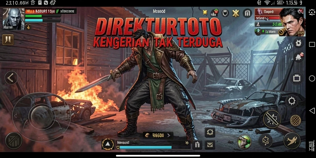 Screenshot utama dari gameplay <strong>DIREKTURTOTO</strong> yang penuh dengan kengerian dan misteri.