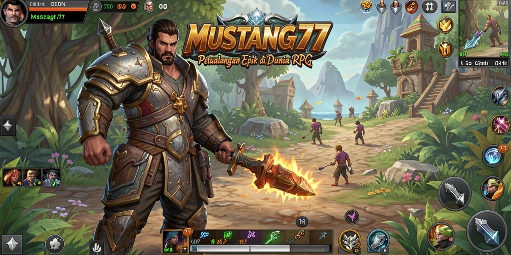 Screenshot gameplay MUSTANG77 menampilkan aksi RPG menarik.