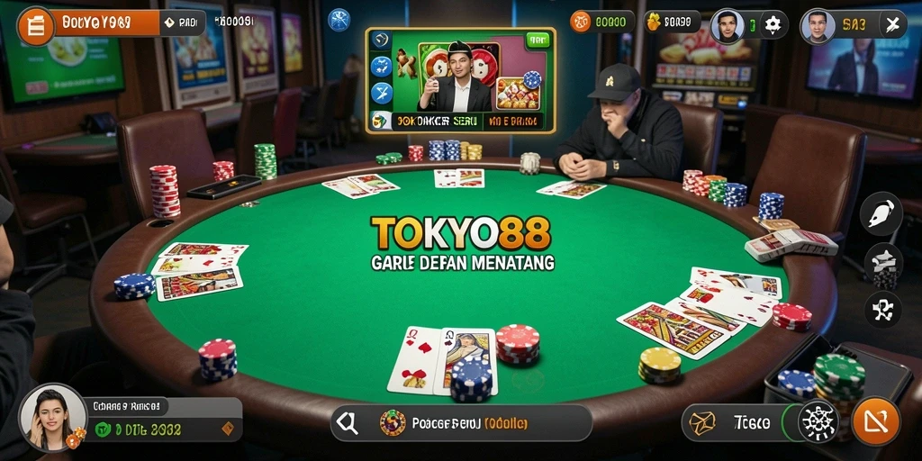 Tampilan gameplay menarik dalam aplikasi TOKYO88.